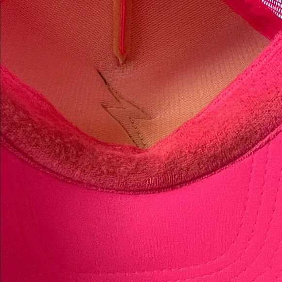 Aviator Nation Pink Trucker Hat with Gold Lightning Bolt - Picture 2 of 2